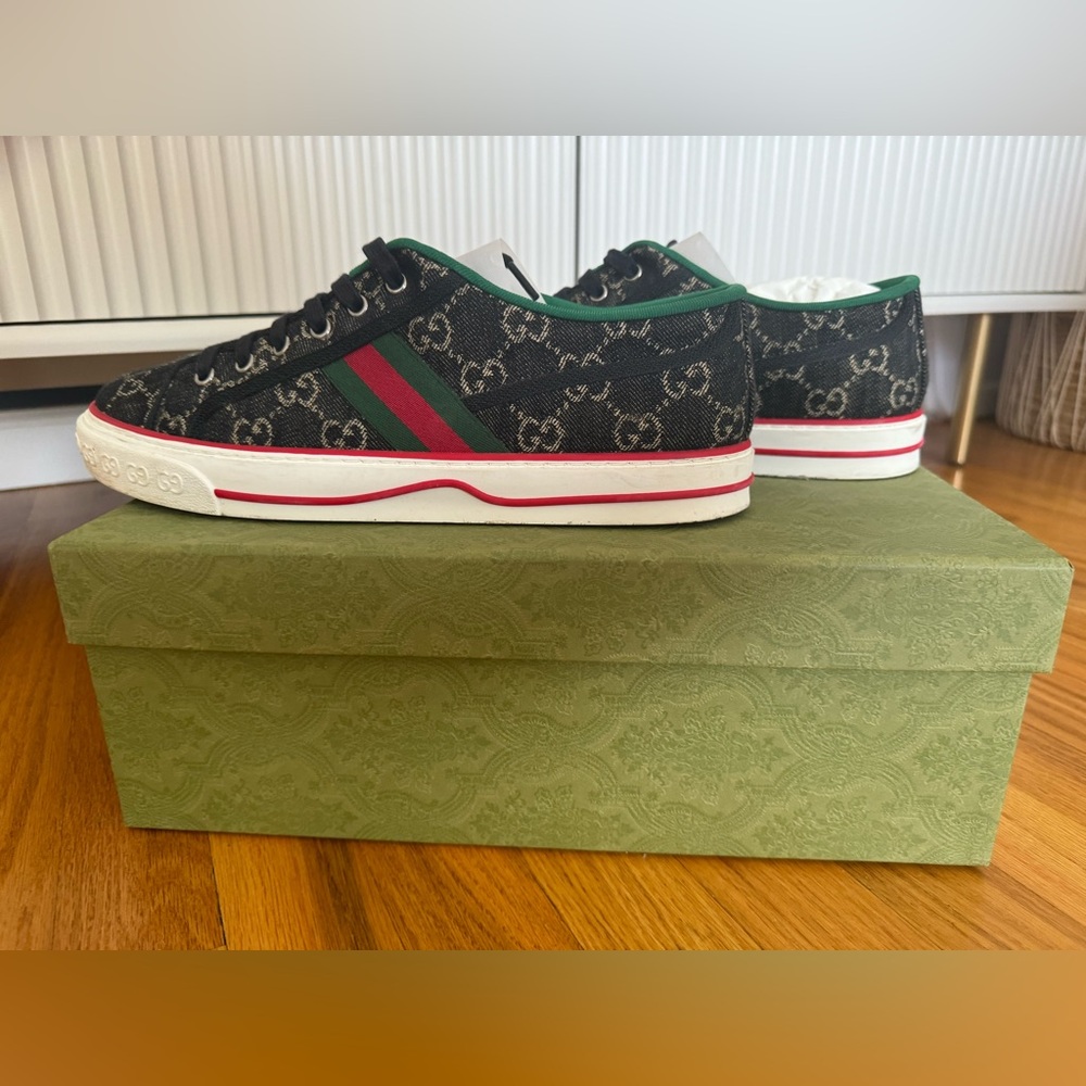 Gucci sneakers men tennis GG JACQUARD BLACK